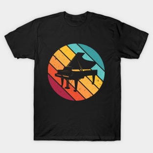 Retro Vintage Piano music instrument gift pianist keyboard T-Shirt